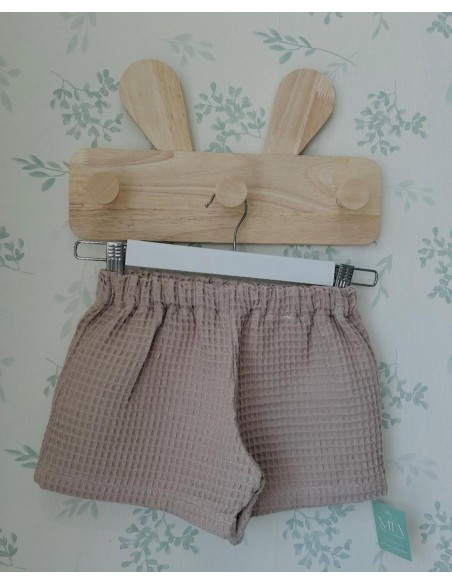 Pantalón waffle topo