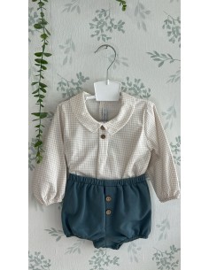 Conjunto camisa y pololo niño