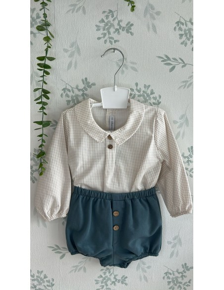 Conjunto camisa y pololo niño