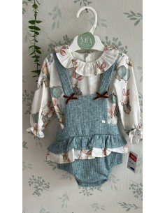 Conjunto de camisa y cubrepañal bailarina