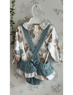 Conjunto de camisa y cubrepañal bailarina 2