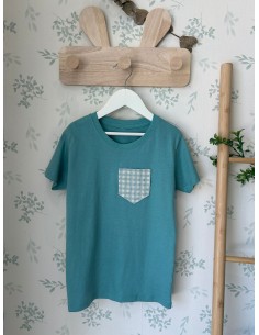 Camiseta niño con bolsillo AQUA