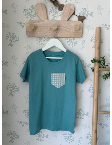 Camiseta niño con bolsillo AQUA
