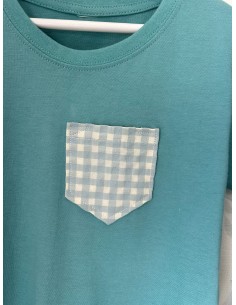 Camiseta niño con bolsillo AQUA 2