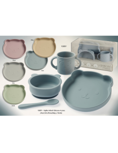 Vajilla silicona 4 piezas Gamberritos