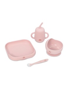 Set vajilla 4 pcs de silicona mockup Interbaby