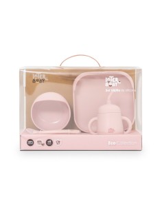 Set vajilla 4 pcs de silicona mockup Interbaby 2