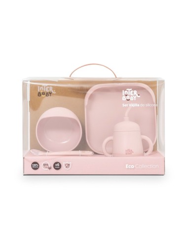Set vajilla 4 pcs de silicona mockup Interbaby
