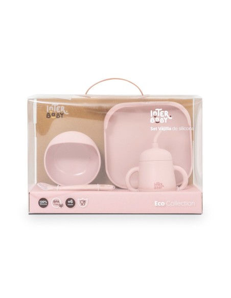 Set vajilla 4 pcs de silicona mockup Interbaby