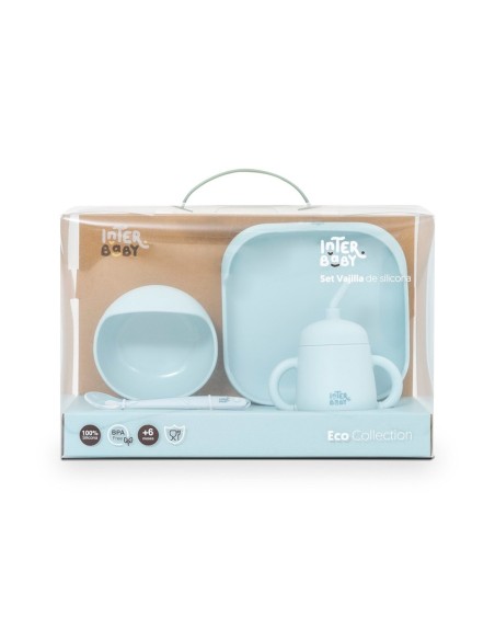 Set vajilla 4 pcs de silicona mockup Interbaby