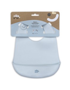 Babero impermeable silicona azul