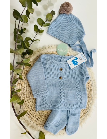 Conjunto 3 piezas azul