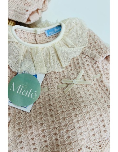 Conjunto 3 piezas nude encaje AW 25-26