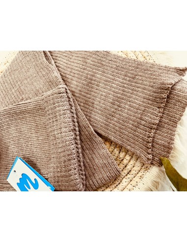 Conjunto gorro y bufanda praliné