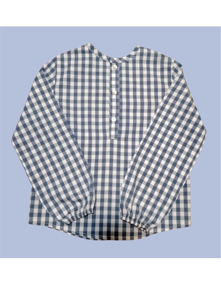 Camisa niño vichy azul