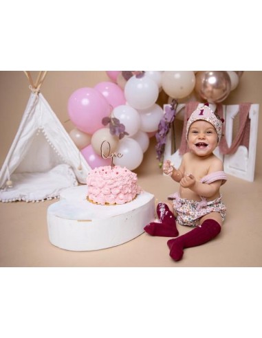 Conjunto de cumpleaños - Cubrepañal y corona